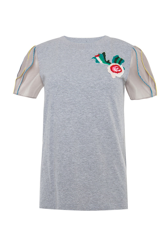 Kitty T-shirt in Grey
