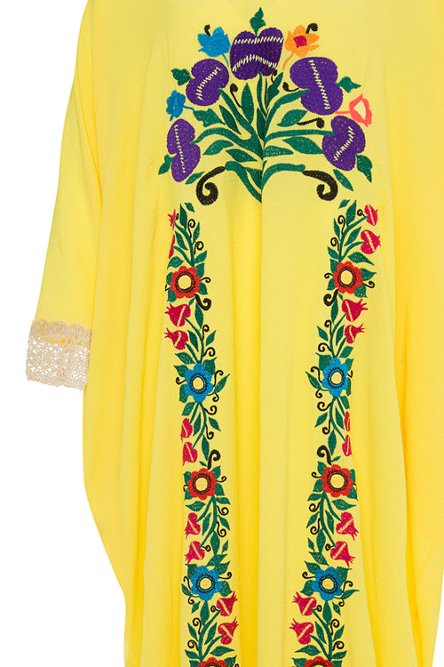 Dai Kaftan in Yellow