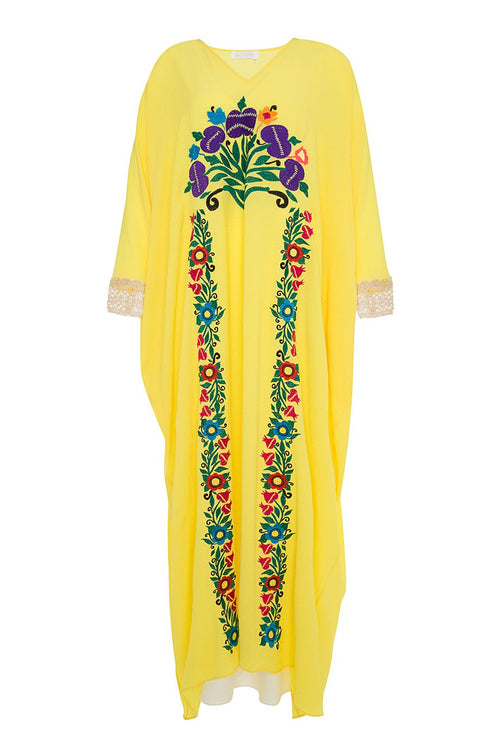 Dai Kaftan in Yellow