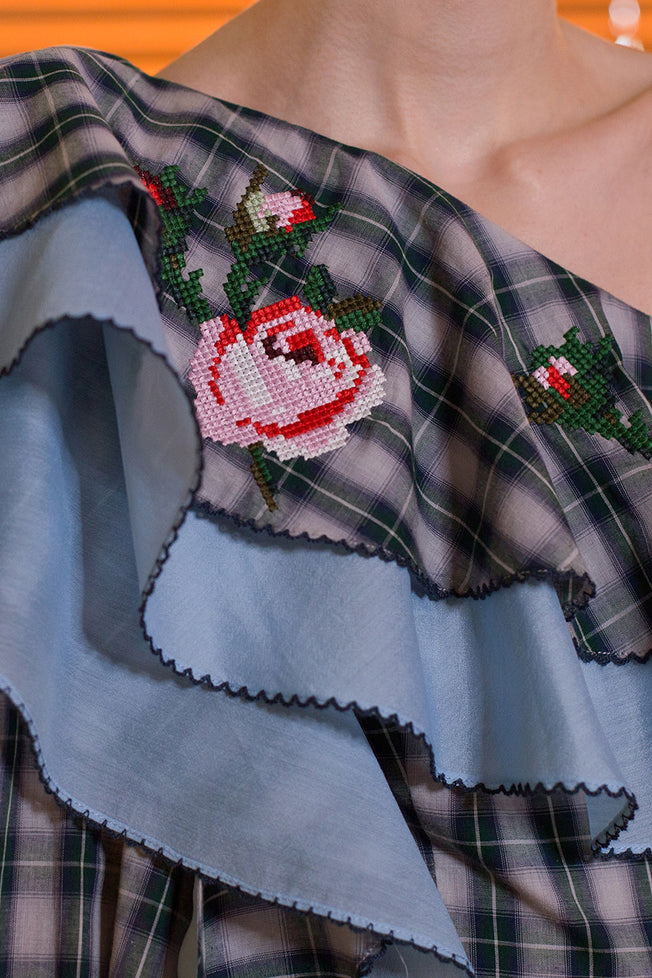 Vio Checkered Top