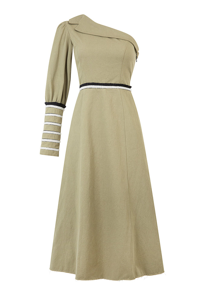 Tux One Shoulder Dress