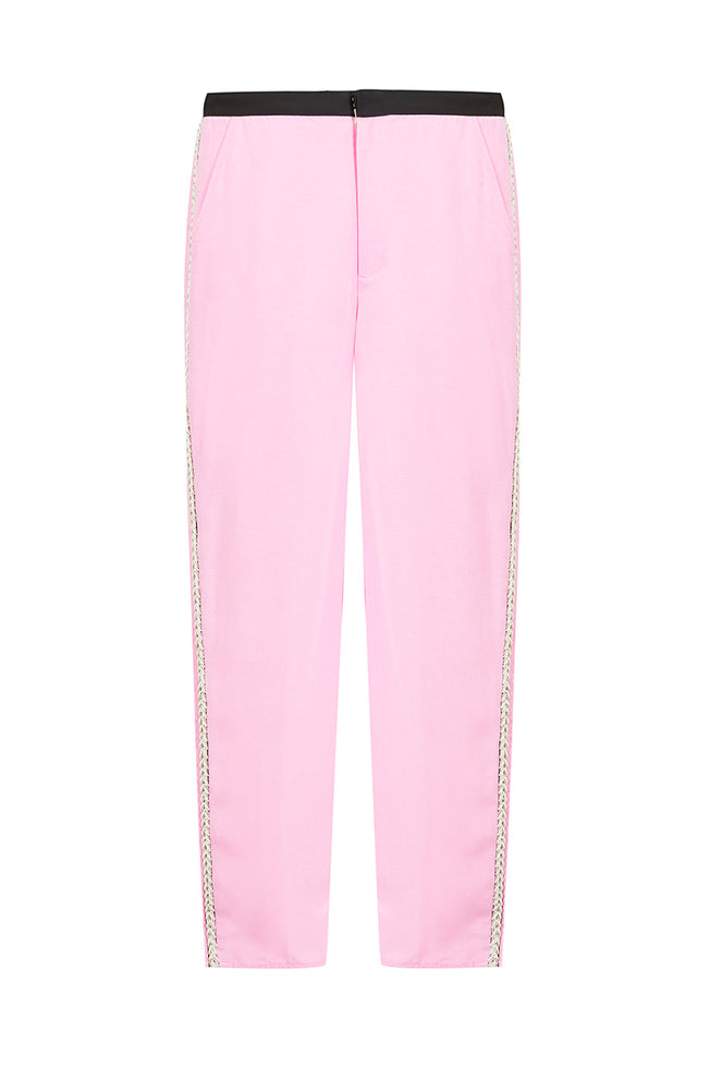 Marine Cropped Trousers in Pink