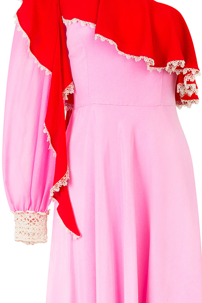 Vio Ruffle Midi Dress