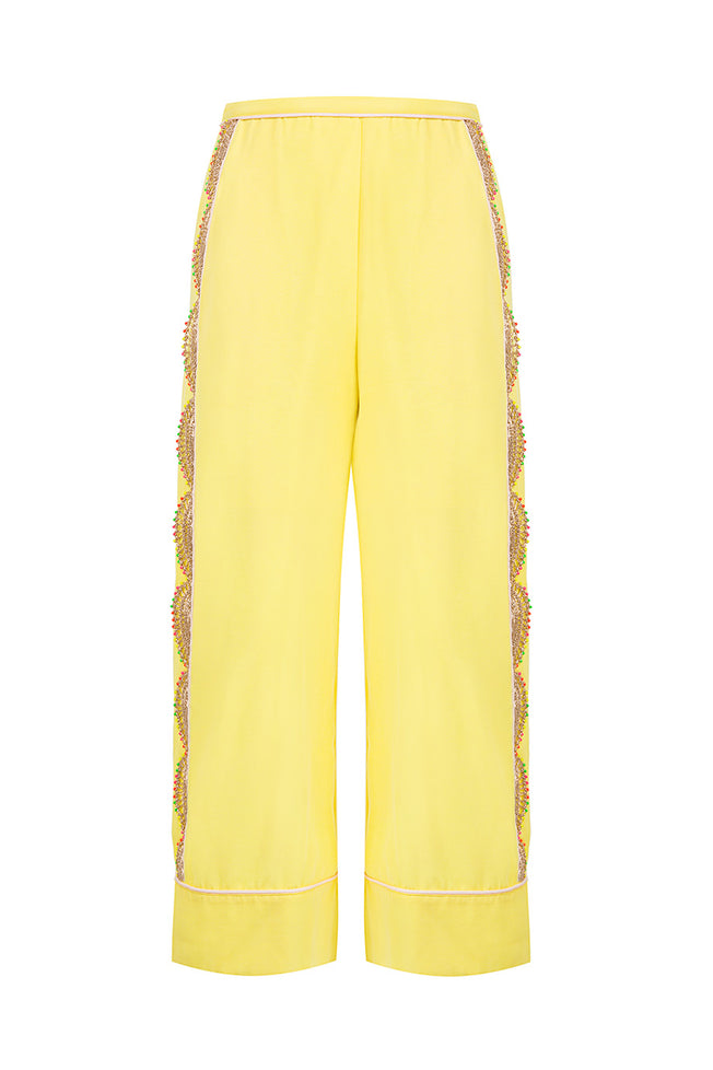Edna Capri Pants in Yellow