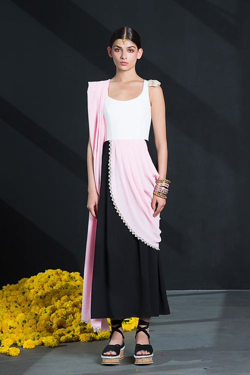 Sari Styled Maxi Dress