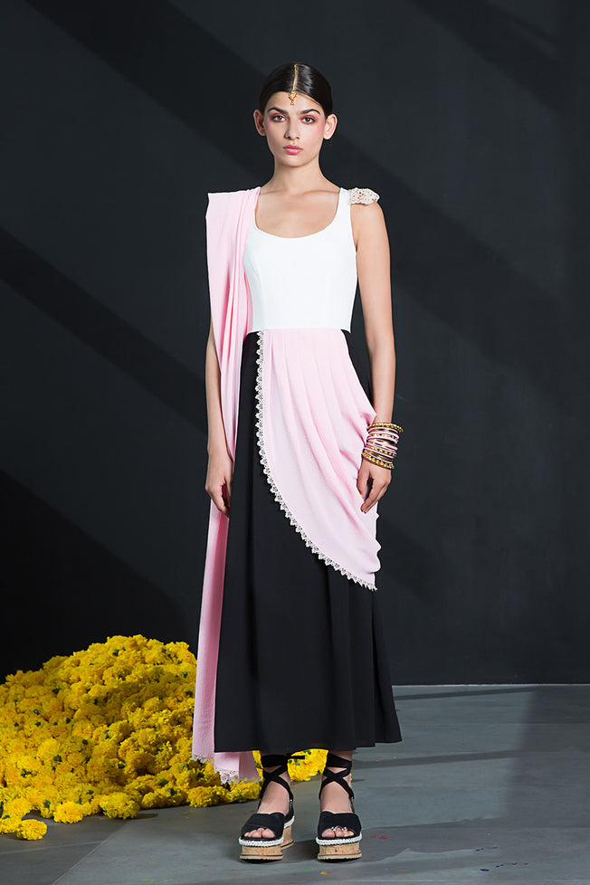 Sari Styled Maxi Dress