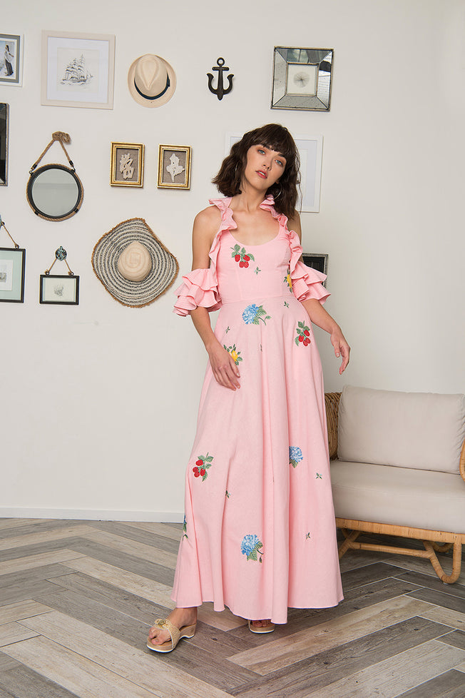 VEERA EMBROIDERY DRESS