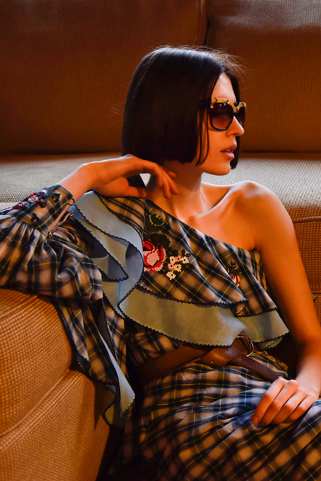 Vio Checkered Dress