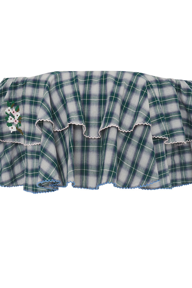 Poppy Tartan Top
