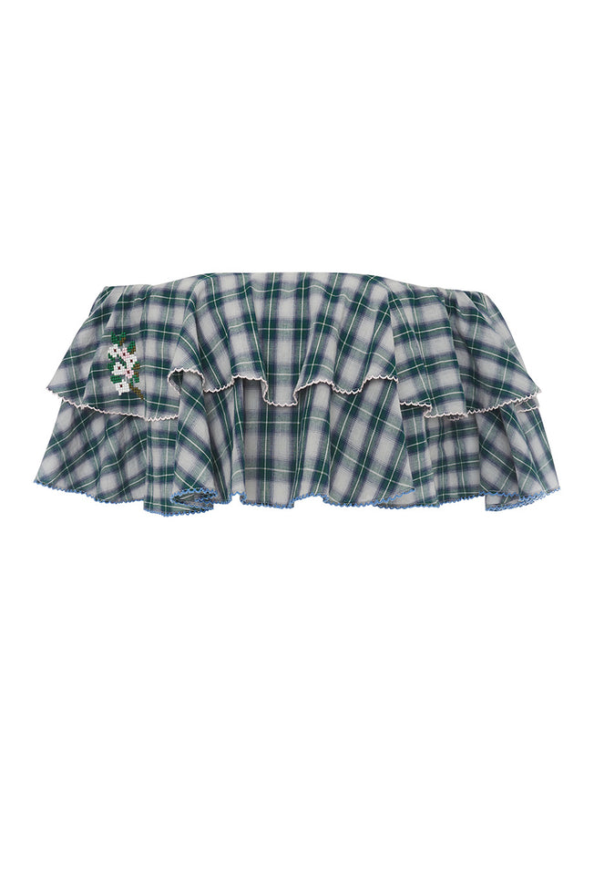 Poppy Tartan Top